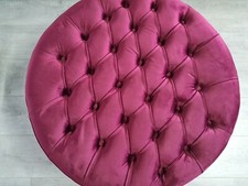 Large Extra Deep Button Pouffe