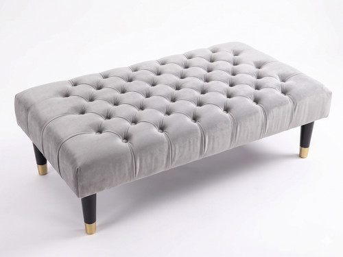Plush velvet chesterfield - plush,