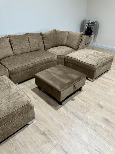 Velvet square ottoman coffee - velvet,