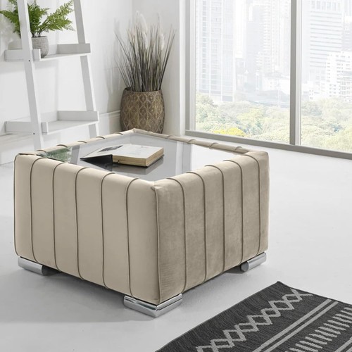 Coffee table velvet - , mirrored