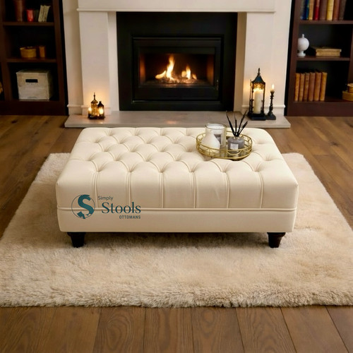 Elaina velvet footstool - ,