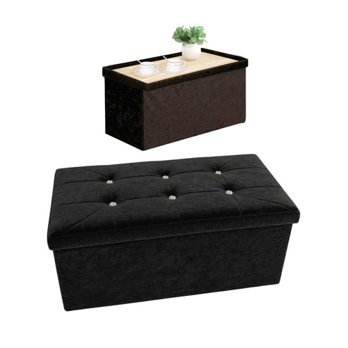 Ottoman storage box coffee - ottoman,
