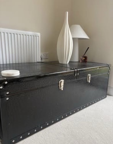 Black coffee table chest - coffee,