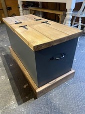 Rustic reclaimed wooden trunk